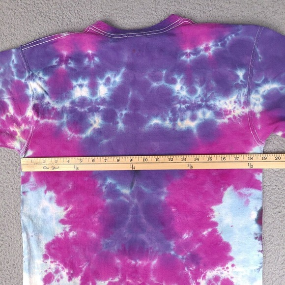 Peace Tie Die T-Shirt Adult Medium Colorful Fruit Of The Loom Lofteez Peace Love - Picture 12 of 15